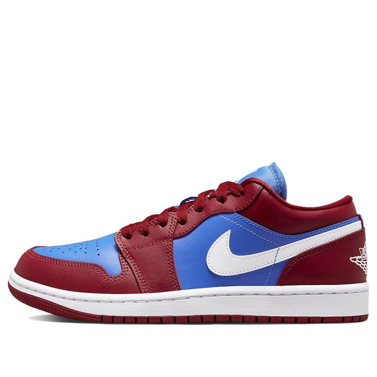 (WMNS) Air Jordan 1 Low 'Deep Red Blue'  DC0774-604 Iconic Trainers